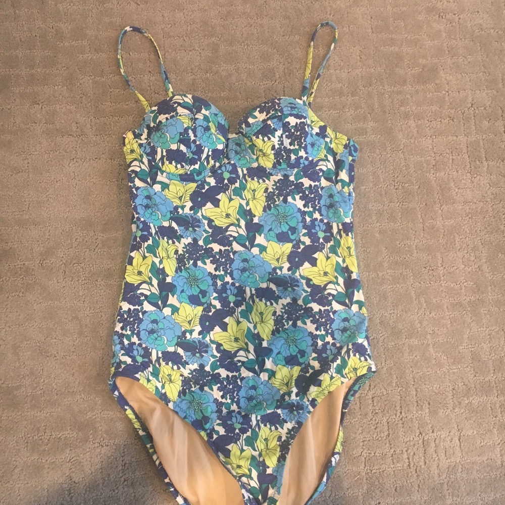 Jcrew floral swimsuit